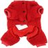Christmas Reindeer Pet Onesie for Small to Medium Dogs (Red)